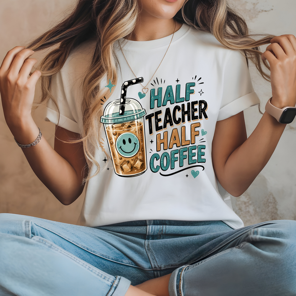 HALF TEACHER HALF COFFEE